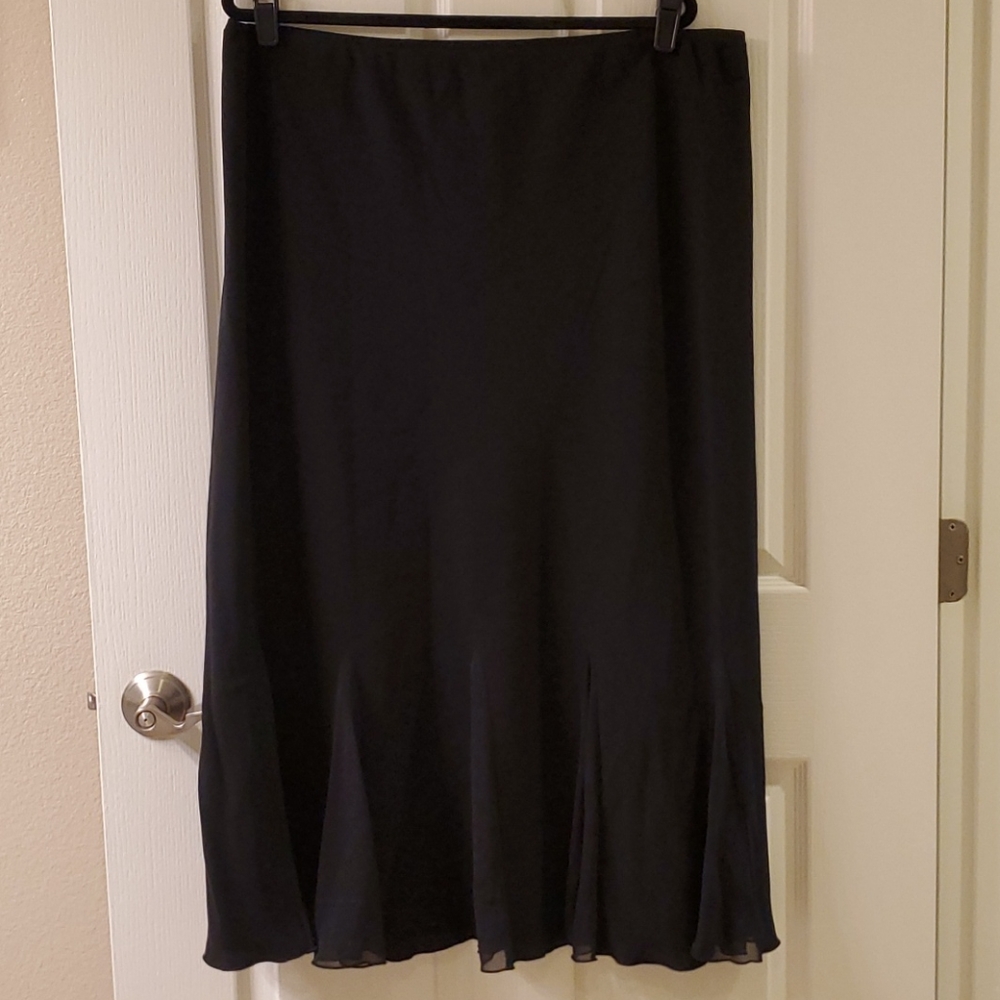 Flowy black skirt.